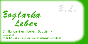 boglarka leber business card