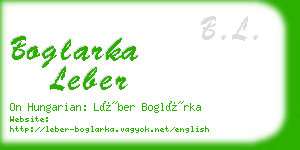 boglarka leber business card
